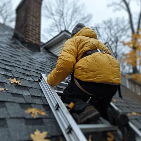 climbing the roof 