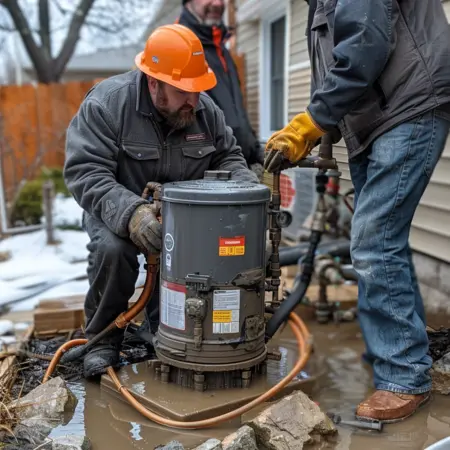 Professional installation of sump pump