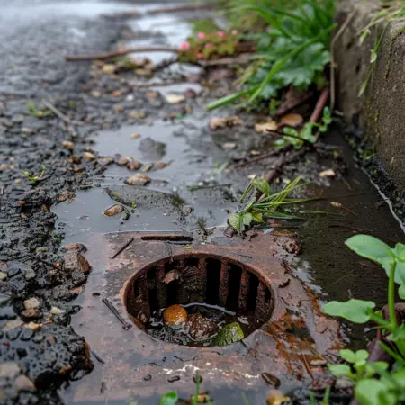 pipe blockage due to debris