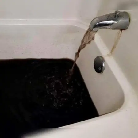 Black Water In Faucet