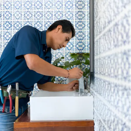 Installing a touchless faucet